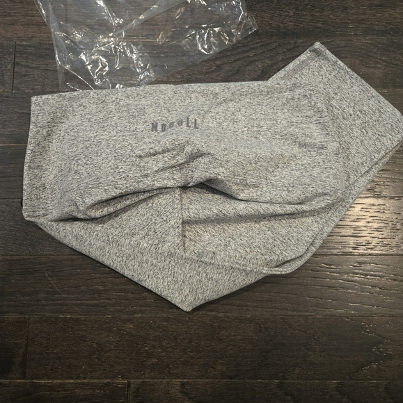 NWT NOBULL High-Rise Plush Heather Tight 28"- White Heather - SZ Small - Picture 5 of 7